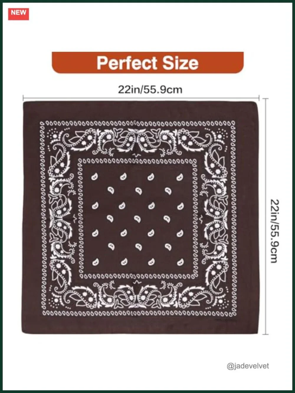 3-Pack 100% Cotton Paisley Bandanas 22